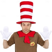 cheap Accessories-Cat Gloves Hat More Accessories Classic Storybook Character Storybook Characters Cosplay for Unisex Adults' Halloween Carnival Book Week Performance Educational Dress Up
