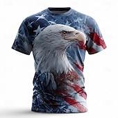  4. juli 2026 250-årsminnesdag Patriotisk Patriot Grafisk Amerikansk Flag Kortsleeve T-skjorte