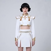  Inspirado em Kpop Inspirado em ídolos coreanos Ídolo Estrela pop Ocasiões Especiais Fantasias Originais Ídolo Virtual for Mulheres Adulto Dia Das Bruxas Carnaval Espetáculo Comic Con Anime Expo