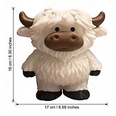economico Dispenser sapone-dispenser di sapone a forma di mucca delle Highlands, adorabile bottiglia di sapone per le mani a forma di mucca delle Highlands &amp;Gel doccia, bottiglia con pompa ricaricabile a forma di mucca, stampa