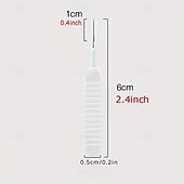 baratos Produtos de limpeza-Conjunto de 50 mini escovas de limpeza para chuveiro, escovas de nylon anti-entupimento multifuncionais para limpar frestas de janelas, celulares, teclados, saídas de ar de carros e pequenos espaços.