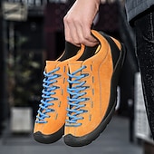 abordables Baskets Décontractées-Chaussures de randonnée pour hommes – en daim et mesh résistants, respirantes et confortables, idéales pour la randonnée et les sports d'aventure