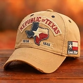  Cappellino da baseball Lone Star Legacy Texas Republic, cappellino da baseball della Repubblica del Texas, cappello vintage ricamato, cappellino da camionista regolabile retrò con bandiera del Texas Lone Star in difficoltà, per uomo e donna