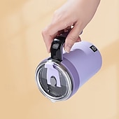 cheap Mugs &amp; Cups-Magnetic Blending Coffee Cup with Straw Lid, 304 Stainless Steel Mixer, 7000 RPM Fast Blending for Smoothies &amp; Coffee, USB-Rechargeable for home/Office/Travel (Hot/Cold Drinks)