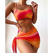 voordelige Surf Tankini's en Bikinis-Dames Bikini-sets Badpak Badpakken Tie Dye UV-Bescherming Elastisch Mouwloos Zwemkleding Zwempak Surfen Duiken Zwemmen Zomer