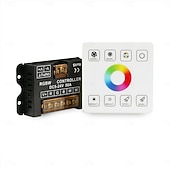 levne Vypínače-Stmívač LED pásků 2,4G RF bezdrátové dálkové ovládání stmívatelný nástěnný stmívač vhodný pro jednobarevné dvoubarevné RGB RGBW RGBCCT LED pásky DC5V-24V 10-50A jednokanálový stmívač