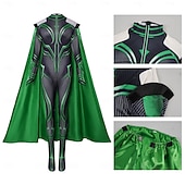 voordelige Kostuums voor dames-Thor: De Laatste Strijd Geheel Zentai-Pakken Mantel Kostuum Film Cosplay Kostuum for Dames Volwassenen Halloween Maskerade Prestatie Halloween