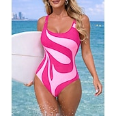 رخيصةأون راش غاردز ون بيس-نسائي وسط ثوب السباحة ملابس السباحة لباس السباحة مجرد حماية UV مطاط بدون كم ملابس السباحة تزلج على الماء غوص سباحة الصيف