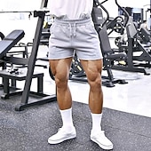 economico Pantaloni corti da corsa-Per uomo Shorts da corsa Shorts Sportivi Shorts da Palestra Coulisse Tasca Fascia Elastica Pantaloncini Casuale All'aperto Vacanza Estate Asciugatura Rapida Leggero Morbido Allenamento in Palestra