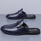 Недорогие Мужские клоги и мюли-Мужские красные лоферы из искусственной кожи, с текстурой под крокодиловую кожу, без шнурков, элегантная свадебная обувь, для торжественных случаев.