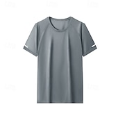 رخيصةأون تي شيرتات وبلوزات بدون أكمام للجري-رجالي التدرج تيشيرت للجري قميص ضاغط الصيف كم قصير سريع جاف ضغط رطوبة فتل تمرين نادي رياضي التدريب النشط ممارسه الرياضه أزرق سكني غامق أسود ملابس رياضية ألبسة رياضية