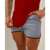 baratos Calções de corrida-Homens Shorts de Corrida Calções atléticos Shorts de Academia Com Cordão Bolsos Cintura elástica Calção Casual Ao ar livre Férias Verão Secagem Rápida Leve Macio Treino de Ginástica Treinamento Ativo