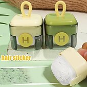 baratos Produtos para o Lar e Limpeza-2 rolos adesivos para remover pelos de animais, laváveis e reutilizáveis, para roupas, ferramentas de limpeza contra poeira, rolo de pelúcia com bola adesiva
