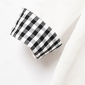 tanie męskie koszule nieżelazne-Męskie Koszula Koszule eleganckie Nieżelazna koszula Zapinana na guziki koszula Kratka Codzienny Biznes Jasnoróżowy Jasnoniebieski Czarny Biały Długi rękaw Wieczorne Na każdy sezon Odzież