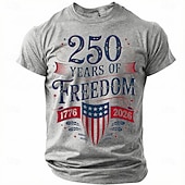  4. juli 2026 250. minnedag Patriotic Patriot Grafisk Amerikansk Flagget T-skjorte