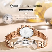 abordables Montres à quartz-Cadeau de la fête des mères OLEVS montre-bracelet pour femmes calendrier lumineux décontracté montre en acier inoxydable