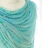 رخيصةأون أزياء التزلج على الجليد للأولاد والرجال-توب للتزلج الفني على الجليد رجالي للصبيان تزلج على الجليد كنزات أخضر بقع سباندكس شبكة عالية المرونة التدريب منافسة ملابس التزلج كلاسيكي الكريستال / حجر الراين كم طويل