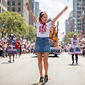 voordelige Vrouwenschoenen-Verenigde Staten 250e Jubileum Dames USA Gedrukte Brede Slip-On Schoenen – Lichtgewicht Wandelschoenen Patriottische Stedelijke Casual Stijl voor Straatmode Festivals Reizen  Dagelijks Gebruik