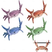 cheap Storage &amp; Organization-4PCS Desk Crab Pen Holder,Creative Crab Pen Holder,New Cute Crab-Shaped Pen Holders,Weightlifting Crabs Penholder Bracket Storage,Funny Desk Decor for Office Desks,Shop Windows,Home