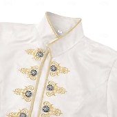 abordables Vêtements d&amp;#39;extérieur-Rétro Vintage Médiéval Renaissance Manteau Queue-de-pie Vêtements d'extérieur Manches longues Prince Noble Déguisement Homme Steampunk Halloween Carnaval Mascarade Foire de la Renaissance LARP