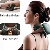 economico Massaggiatori per corpo-Massaggiatore per collo e schiena, massaggio spalle master con 3 impostazioni di velocità, massaggio elettrico tridimensionale dei tessuti profondi e cuscino cervicale con sensazione tattile.