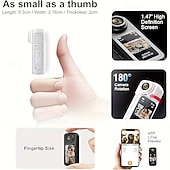 baratos Câmara de Ação-Câmera de polegar ultra HD 2.7K com tela IPS de 1,47 polegadas, gravação em loop, mini câmera de vlog portátil com suporte magnético, ideal para esportes, viagens, momentos em família e aventuras.