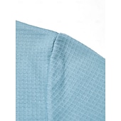 abordables Polo clásico para hombre-Hombre Camisetas polo con diseño de gofre Con Texturas Casual Calle Cuello Vuelto Manga Larga Moda Ocio Bloque de color Cerrar Retazos Otoño Primavera &amp; Otoño Todas las Temporadas Ajuste regular