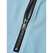 abordables Polo clásico para hombre-Hombre Camisetas polo con diseño de gofre Con Texturas Casual Calle Cuello Vuelto Manga Larga Moda Ocio Bloque de color Cerrar Retazos Otoño Primavera &amp; Otoño Todas las Temporadas Ajuste regular