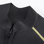 economico Mute, tute da sub e indumenti anti-abrasione-ZCCO Per uomo 1,5 mm Top sottomuta Tuta termica integrale Parte superiore della muta in neoprene da 1,5 mm Color-blocking Cerniera Frontale Termico Addensato Protezione UV Manica Lunga Costume da