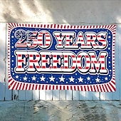 cheap America 250-US 250th Anniversary Flag "250 Years of Freedom" Banner with Stars and Stripes Design Patriotic Commemorative Decor for Semiquincentennial Celebrations 4th of July Independence Day