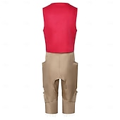 billige Kostymer for menn-Haveventyrer Stråhattpirat Cosplay kostyme Drakter Anime for Herre Voksne Halloween Karneval Maskerade Feriereise Ytelse Comic Con