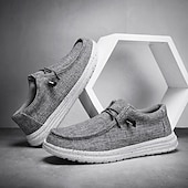 abordables Chaussures Décontractées à Lacets-Chaussures décontractées grises en maille pour homme, tige légère et respirante, semelle confortable et rembourrée, style décontracté moderne idéal au quotidien et en voyage.