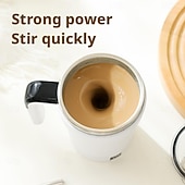cheap Mugs &amp; Cups-Magnetic Blending Coffee Cup with Straw Lid, 304 Stainless Steel Mixer, 7000 RPM Fast Blending for Smoothies &amp; Coffee, USB-Rechargeable for home/Office/Travel (Hot/Cold Drinks)