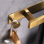 tanie Drążki na ręczniki-Wieszak na ręczniki / Wieszak na szlafrok / Półka łazienkowa Nowy design / Samoprzylepne / Kreatywne Nowoczesny Stal nierdzewna / Stal niskowęglowa / Metal 1 szt. - Łazienka Pojedynczy / 1-wieszak na