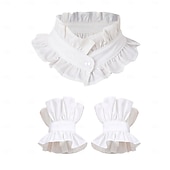 economico Accessori e altro-Retrò Vintage Rococò Vittoriano Collare staccabile Principessa Gentildonna Pieghettato Costume Per donna Carnevale Halloween Fiera Rinascimentale Adulti Altri Accessori