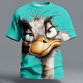  Bărbați Animal Amuzant Tricou Manșon scurt Tricou Tipărire 3D Stil Nautic Cămașă Exagerat Designer Petrecere Concediu Negru Galben Vară Primăvară Îmbrăcăminte S M L XL XXL XXXL