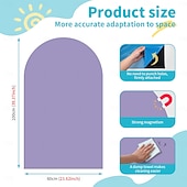 cheap Wall Stickers-Arch Magnetic Wall Decal for Kids Magnetic Chalk Board Sticker Magnet Chalkboard for Wall Peel and Stick Self Adhesive Blackboard Multifunctional for Playroom Home Office School
