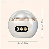 Недорогие Личный уход и здоровье-Умные электрические кусачки для ногтей 2-в-1: полировщик и триммер для ногтей, заряжаются через USB, литий-полимерный аккумулятор 500 мАч, с функциями защиты от порезов, шлифовки и подсветки,