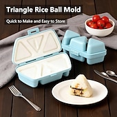 Χαμηλού Κόστους Εργαλεία Φρούτων &amp; Λαχανικών-Κιτ παρασκευής σούσι 6 σε 1 για καλούπι onigiri, αντικολλητικές μπάλες ρυζιού για την παρασκευή φυκιών &amp;Μπάλες ρυζιού με κόλιανδρο, ιδανικές για μαγείρεμα στο σπίτι - εργαλεία παρασκευής σούσι