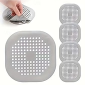 preiswerte Reinigungsmittel-4er-Pack Haarfangsieb-Set für Abflüsse, Abflussstopfen für Badewanne und Dusche mit Küchen-Geruchsfilter und Spülbecken-Sieb, Badezimmer-Basics