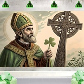 cheap Wall Tapestries-St. Patrick's Day Tapestry Banners Blanket Elf Shamrock Cute Romantic 3D Bedroom Living Room Dorm Teens Room College Dorm Wall Porch Home Decor