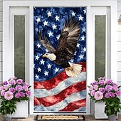 cheap Wall Tapestries-4th of July 2026 250th Memorial Day Posters Door Cover Outdoor Banners American Flag Cute Colorful 3D Party Dorm Teens Room College Dorm Guys Man Cave Frat Bedroom Shooting Backgrounds Home Decor