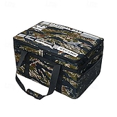 cheap Outdoor Storage-Large Capacity Outdoor Folding Storage Bag, Waterproof Portable Camping &amp; Picnic Organizer for Cookware, Pots, Tableware, Gas Canister, Shockproof Tactical Outdoor Carry Bag