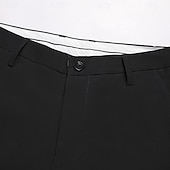 voordelige Jurk Broek-Voor heren Broek Pakken Zomerbroek Vrijetijdsbroek Zak Effen Lichtgewicht Ademend Volledige lengte Dagelijks Buiten liiketoiminta Modieus Streetwear blauw Zwart Rekbaar