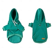  Maglioni per cani di piccola taglia, maglione caldo autunnale per cani da ragazzo, pile con tasca per cuccioli di taglia media per cani di piccola taglia, felpa invernale con cappuccio per animali domestici