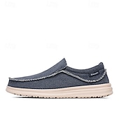 voordelige Slip-On Casual Schoenen-Marineblauwe instapschoenen voor heren, met een zacht geweven bovenwerk, een gedempte, lichtgewicht zool en een minimalistische, casual stijl voor dagelijks gebruik en vrije tijd.
