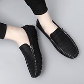billiga Casual loafers-Herrloafers i läder – bekväma slip-ons för vardagsbruk, kontor och resor