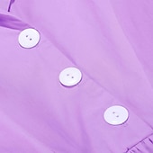 cheap Dresses-1950s Hepburn Retro Vintage Midi A-Line Dress Swing Dress Flare Dress Short Sleeves A-Line Fancy Dress Women's Carnival Valentine's Day Masquerade Vacation Dailywear Bachelorette Party Adults Dress