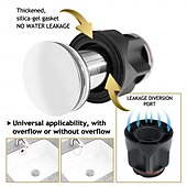 halpa Hanatarvikkeet-kylpyhuoneen lavuaarin viemärisarja joustavalla, laajennettavalla P-lukolla, pesualtaan viemäri sopii useimpiin viemärireikiin, sisäänrakennettu tukkeutumisenestoventtiili, hajuton kylpyhuoneen