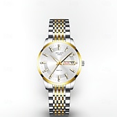 cheap Quartz Watches-Mother's Day Gift Women Quartz Watch Casual Luminous Calendar Date Alloy Watch